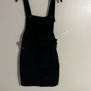 Black Overall Dress Coduroy